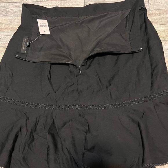 Ann Taylor Black Skirt Womens Size 4 Career Work Cocktail Lined NWT - Picture 4 of 8